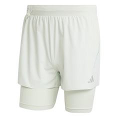 adidas HEAT.RDY Two-in-One HIIT Shorts Funktionsshorts Herren Linen Green