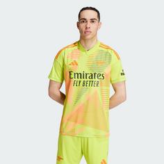 Rückansicht von adidas FC Arsenal 24/25 Torwarttrikot Fußballtrikot Herren Semi Solar Yellow / Multicolor