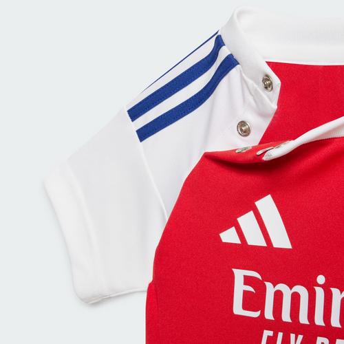 Rückansicht von adidas FC Arsenal 24/25 Mini-Heimausrüstung Fußballtrikot Kinder Better Scarlet / White