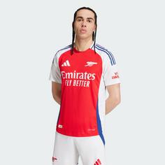 Rückansicht von adidas FC Arsenal 24/25 Heimtrikot Authentic Fußballtrikot Herren Better Scarlet / White