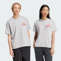 Rückansicht von adidas Berlin Bear T-Shirt – Genderneutral T-Shirt Medium Grey Heather