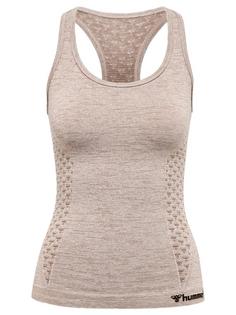 hummel hmlCI SEAMLESS TOP Funktionsshirt Damen DRIFTWOOD MELANGE