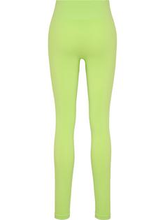 Rückansicht von hummel hmlTIF SEAMLESS HIGH WAIST TIGHTS Tights Damen SHARP GREEN