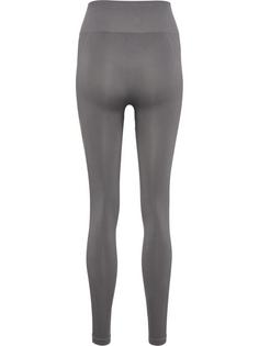 Rückansicht von hummel hmlTIF SEAMLESS HIGH WAIST TIGHTS Tights Damen CHARCOAL GRAY