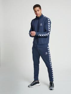 Rückansicht von hummel hmlNATHAN 2.0 TAPERED PANTS Hose Herren BLUE NIGHTS