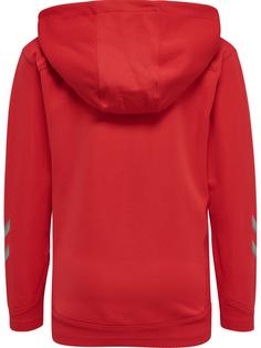 Rückansicht von hummel hmlLEAD ZIP POLY HOODIE KIDS Hoodie Kinder TRUE RED