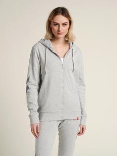 Rückansicht von hummel hmlLEGACY ZIP HOODIE Hoodie GREY MELANGE