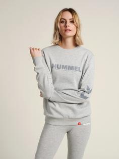 Rückansicht von hummel hmlLEGACY SWEATSHIRT Sweatshirt GREY MELANGE