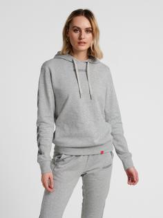 Rückansicht von hummel hmlLEGACY HOODIE Hoodie GREY MELANGE