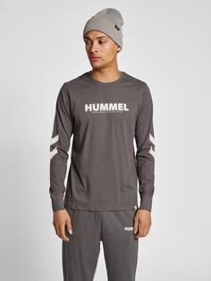 Rückansicht von hummel hmlLEGACY T-SHIRT L/S T-Shirt BLACKENED PEARL