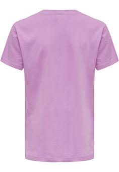 Rückansicht von hummel HMLGO KIDS COTTON LOGO T-SHIRT S/S Funktionsshirt Kinder ORCHID