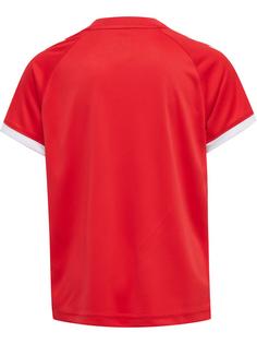 Rückansicht von hummel hmlCORE VOLLEY TEE KIDS Funktionsshirt Kinder TRUE RED