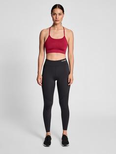 Rückansicht von hummel hmlTIFFY SEAMLESS SPORTS TOP Funktionstop Damen CABERNET