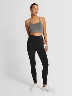 Rückansicht von hummel hmlTIFFY SEAMLESS SPORTS TOP Funktionstop Damen CHARCOAL GRAY