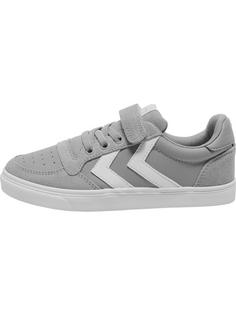 hummel SLIMMER STADIL LEATHER LOW JR Sneaker Kinder ALLOY