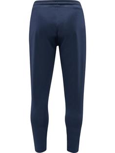 Rückansicht von hummel hmlLEGACY POLY TAPERED PANTS Hose Herren BLUE NIGHTS/WHITE