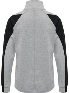 Rückansicht von hummel hmlESSI ZIP JACKET Funktionssweatshirt Damen GREY MELANGE