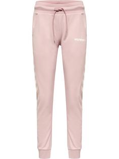 hummel hmlLEGACY POLY WOMAN REGULAR PANTS Trainingshose Damen CHALK PINK