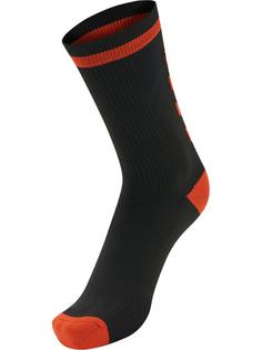 Rückansicht von hummel ELITE INDOOR SOCK LOW Sportsocken BLACK/RED