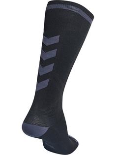 Rückansicht von hummel ELITE INDOOR SOCK HIGH Sportsocken BLACK/ASPHALT