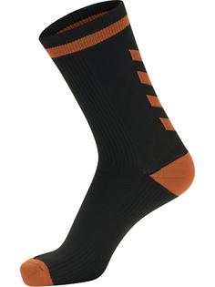 hummel ELITE INDOOR SOCK LOW Sportsocken BLACK/ORANGE TIGER