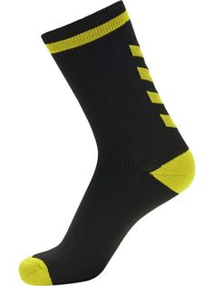 hummel ELITE INDOOR SOCK LOW Sportsocken BLACK/BLAZING YELLOW