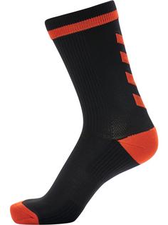 hummel ELITE INDOOR SOCK LOW PA Sportsocken BLACK/FIESTA