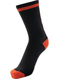 Rückansicht von hummel ELITE INDOOR SOCK LOW PA Sportsocken BLACK/FIESTA