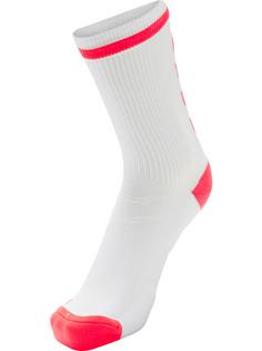 Rückansicht von hummel ELITE INDOOR SOCK LOW Sportsocken WHITE/DIVA PINK