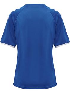 Rückansicht von hummel hmlCORE VOLLEY TEE WO Funktionsshirt Damen TRUE BLUE