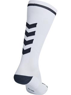 Rückansicht von hummel ELITE INDOOR SOCK HIGH Sportsocken WHITE/BLACK