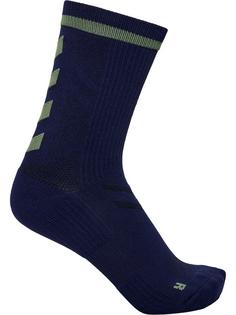 Rückansicht von hummel ELITE INDOOR SOCK LOW PA Sportsocken MARINE/DUCK GREEN