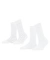 ESPRIT Fine Dot  2-Pack Socken Damen - raw white (2100)