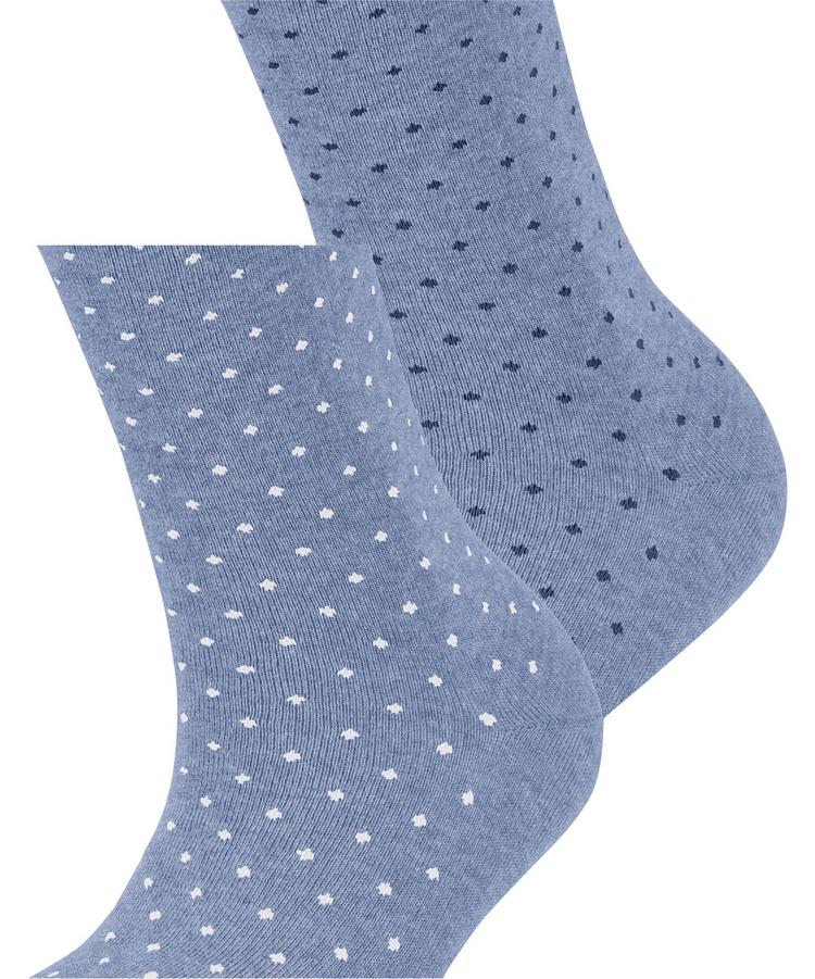 ESPRIT ESPRIT Fine Dot  2-Pack Socken Damen - jeans (6458) - 1 | SportScheck