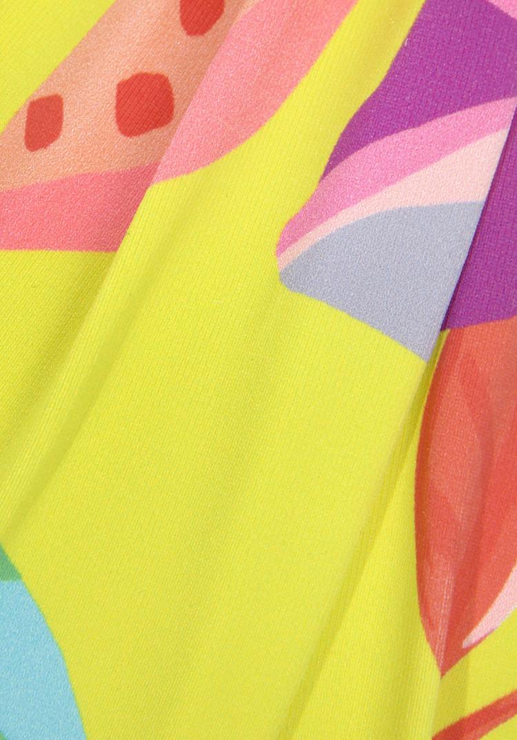 S.OLIVER S.OLIVER Triangel-Bikini-Top Bikini Oberteil Damen - gelb-bedruckt - 0 | SportScheck