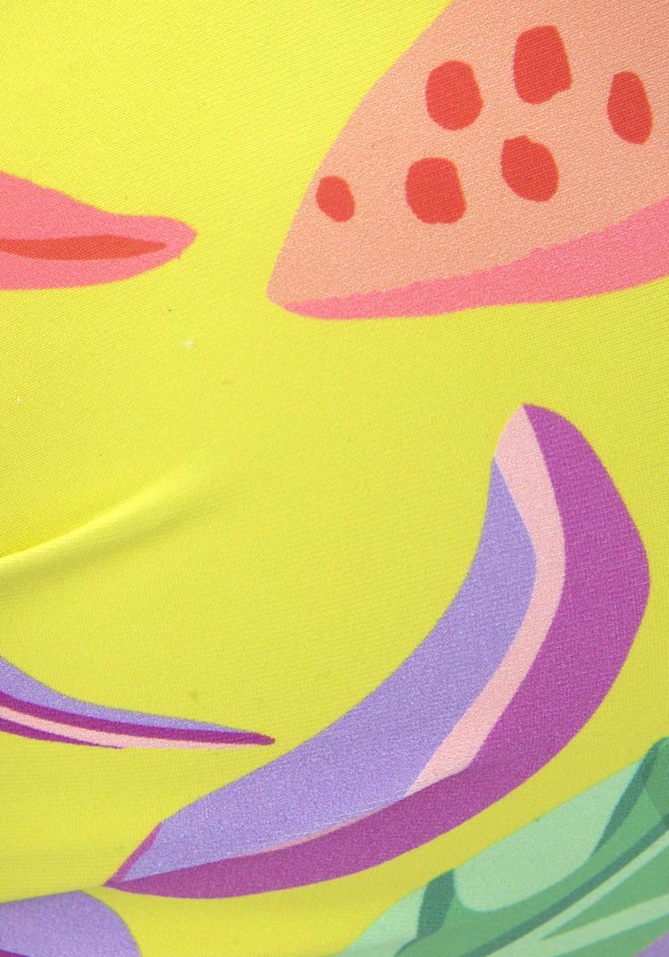 S.OLIVER S.OLIVER Push-Up-Bikini-Top Bikini Oberteil Damen - gelb-bedruckt - 1 | SportScheck