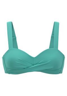 Lascana Bandeau-Bikini-Top Bikini Oberteil Damen türkis