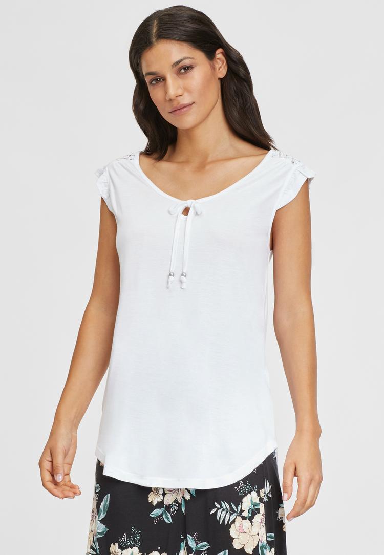 Buffalo Buffalo Strandshirt T-Shirt Damen - wei&szlig; - 1 | SportScheck