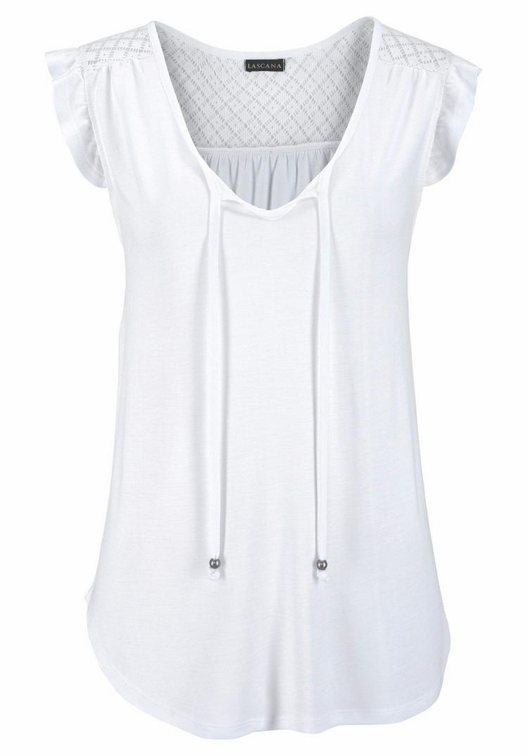 Buffalo Buffalo Strandshirt T-Shirt Damen - wei&szlig; - 2 | SportScheck