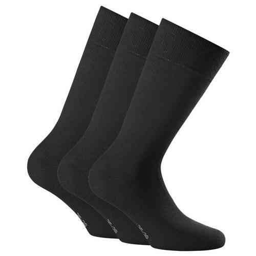 Rückansicht von Rohner Socken Freizeitsocken Schwarz/Anthrazit