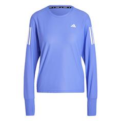 adidas Own The Run Longsleeve Langarmshirt Damen Semi Cobalt Blue