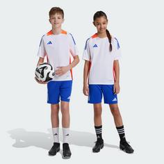 Rückansicht von adidas Tiro 24 Competition Kids Trainingsshorts Funktionsshorts Kinder Lucid Blue / White