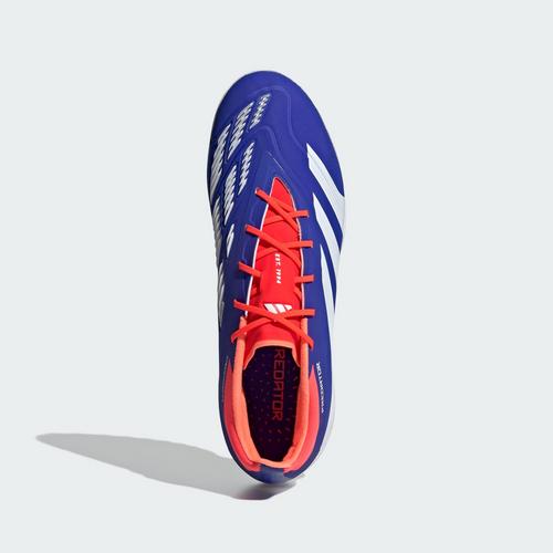 Rückansicht von adidas Predator Elite TF Fußballschuh Fußballschuhe Lucid Blue / Cloud White / Solar Red