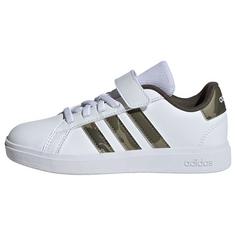 adidas Grand Court 2.0 Kids Schuh Sneaker Kinder Cloud White / Olive Strata / Shadow Olive