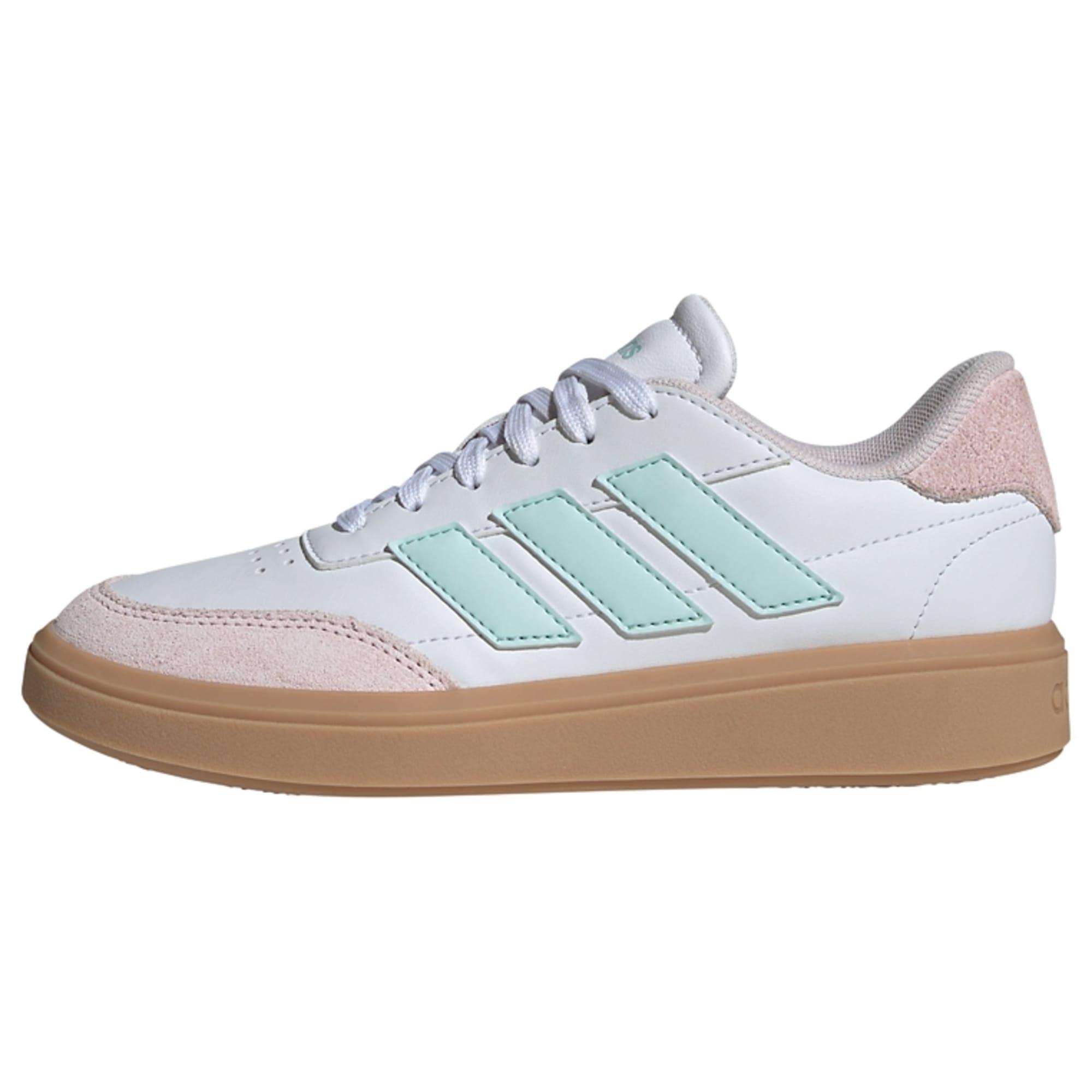 Adidas shoes pink and white best sale