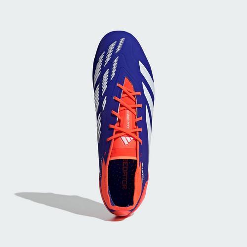 Rückansicht von adidas Predator Elite FG Fußballschuh Fußballschuhe Lucid Blue / Cloud White / Solar Red