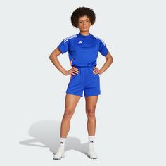 Rückansicht von adidas Tiro 24 Training Jumpsuit Trainingsanzug Damen Lucid Blue / App Solar Red