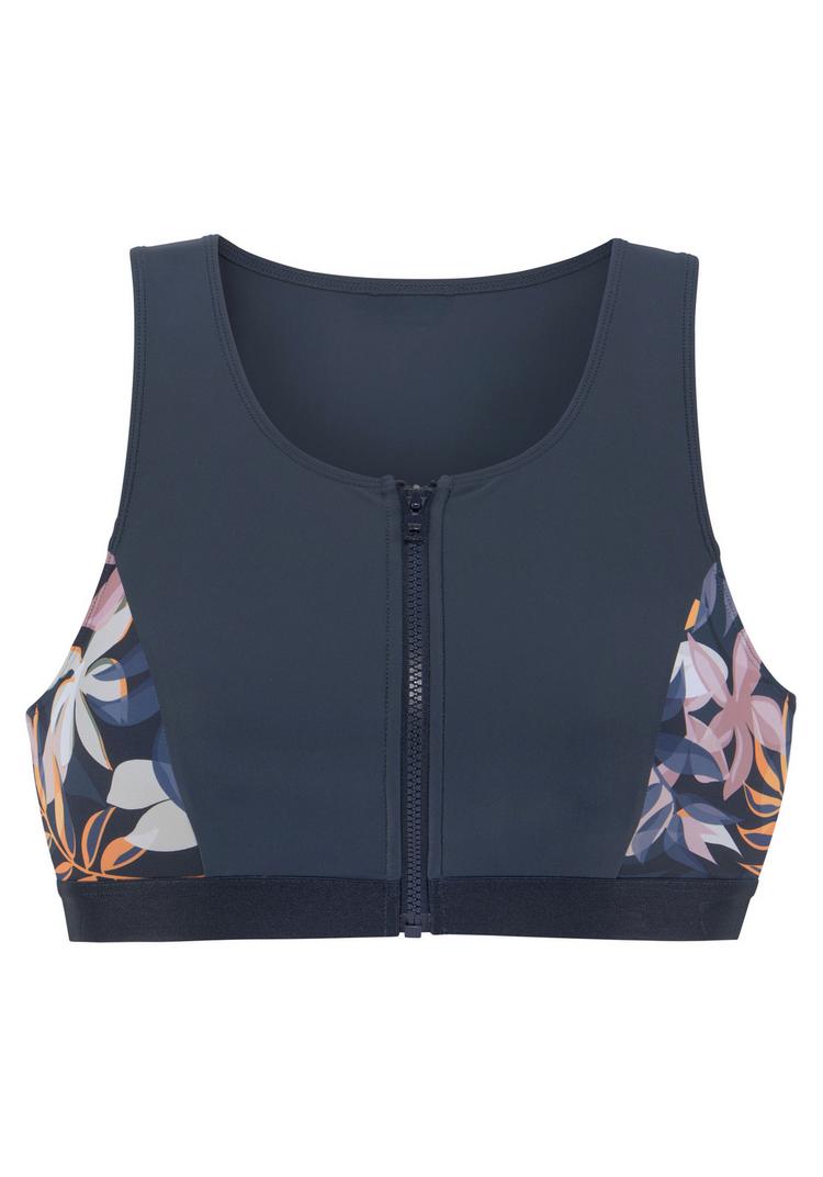 LASCANA Active LASCANA Active Crop-Bikini-Top Bikini Oberteil Damen - nachtblau bedruckt - 0 | SportScheck