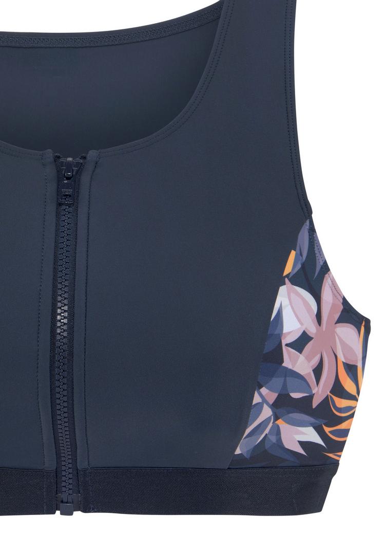 LASCANA Active LASCANA Active Crop-Bikini-Top Bikini Oberteil Damen - nachtblau bedruckt - 0 | SportScheck