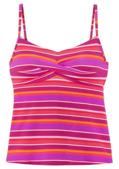 S.OLIVER Bügel-Tankini-Top Bikini Oberteil Damen pink bedruckt